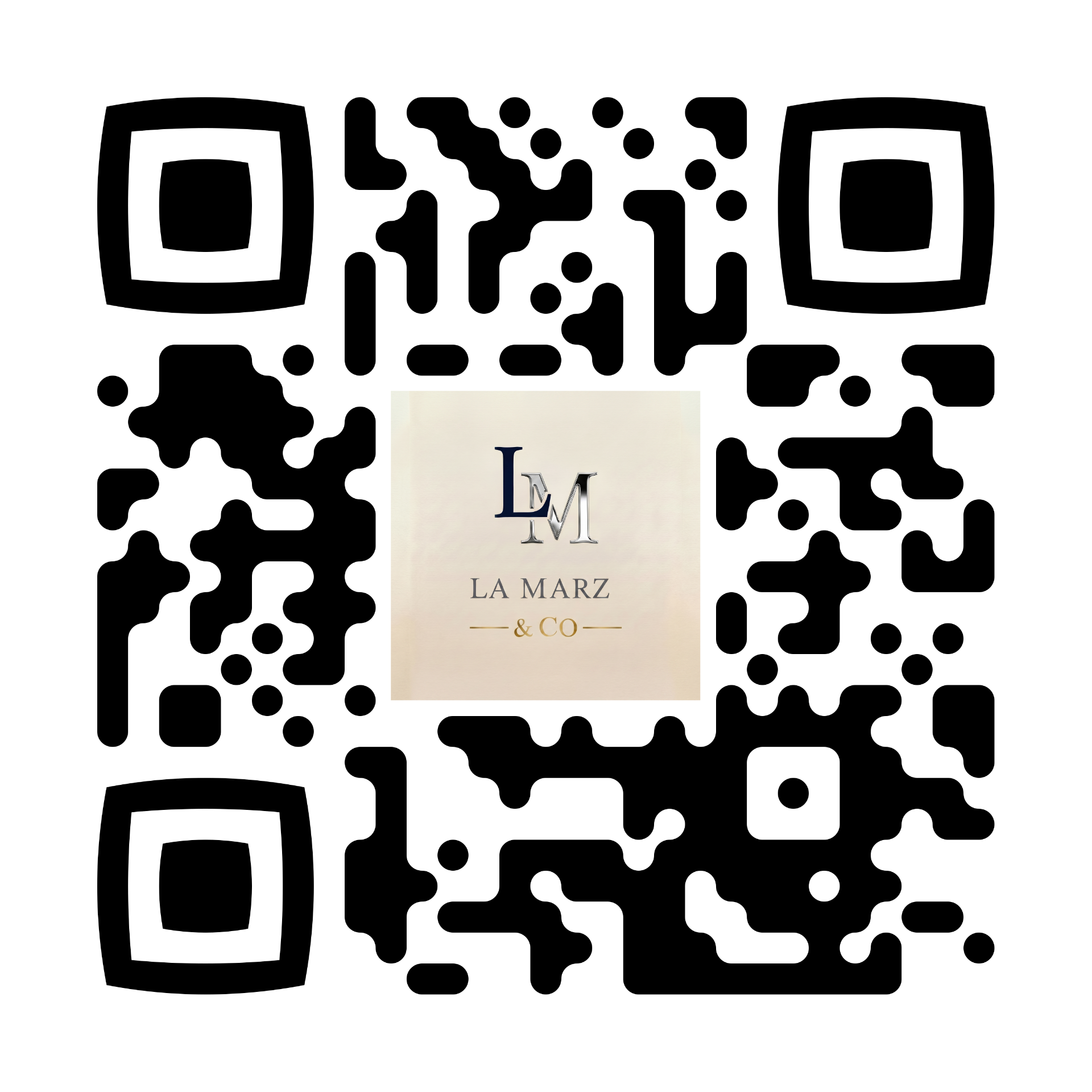 QR code linking to lamarzco.com